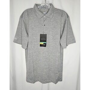 Page & Tuttle Men's Gray Short Sleeve Pullover Athletic Polo Shirt Size Small